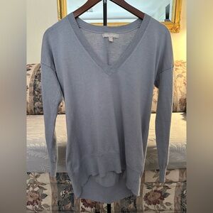 Banana Republic Grey V-Neck Top